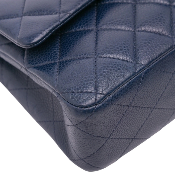 Chanel Dark Blue Quilted Shoulder Bag - Picture 4 of 7